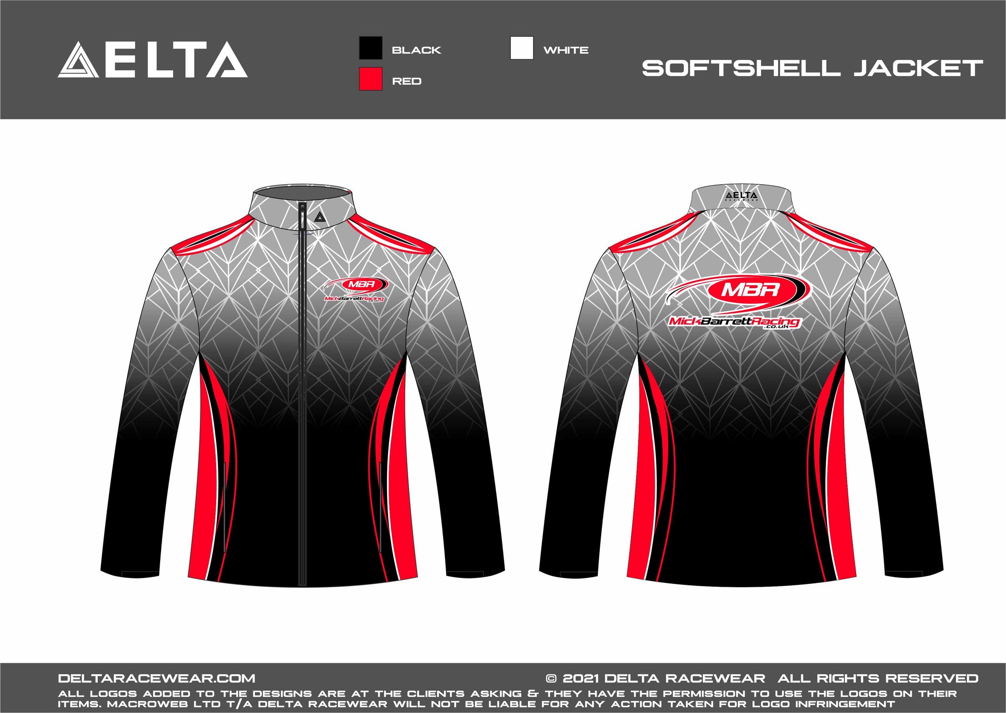 MBR Sublimated Men's Sublimated Softshell Jacket – Delta Racewear