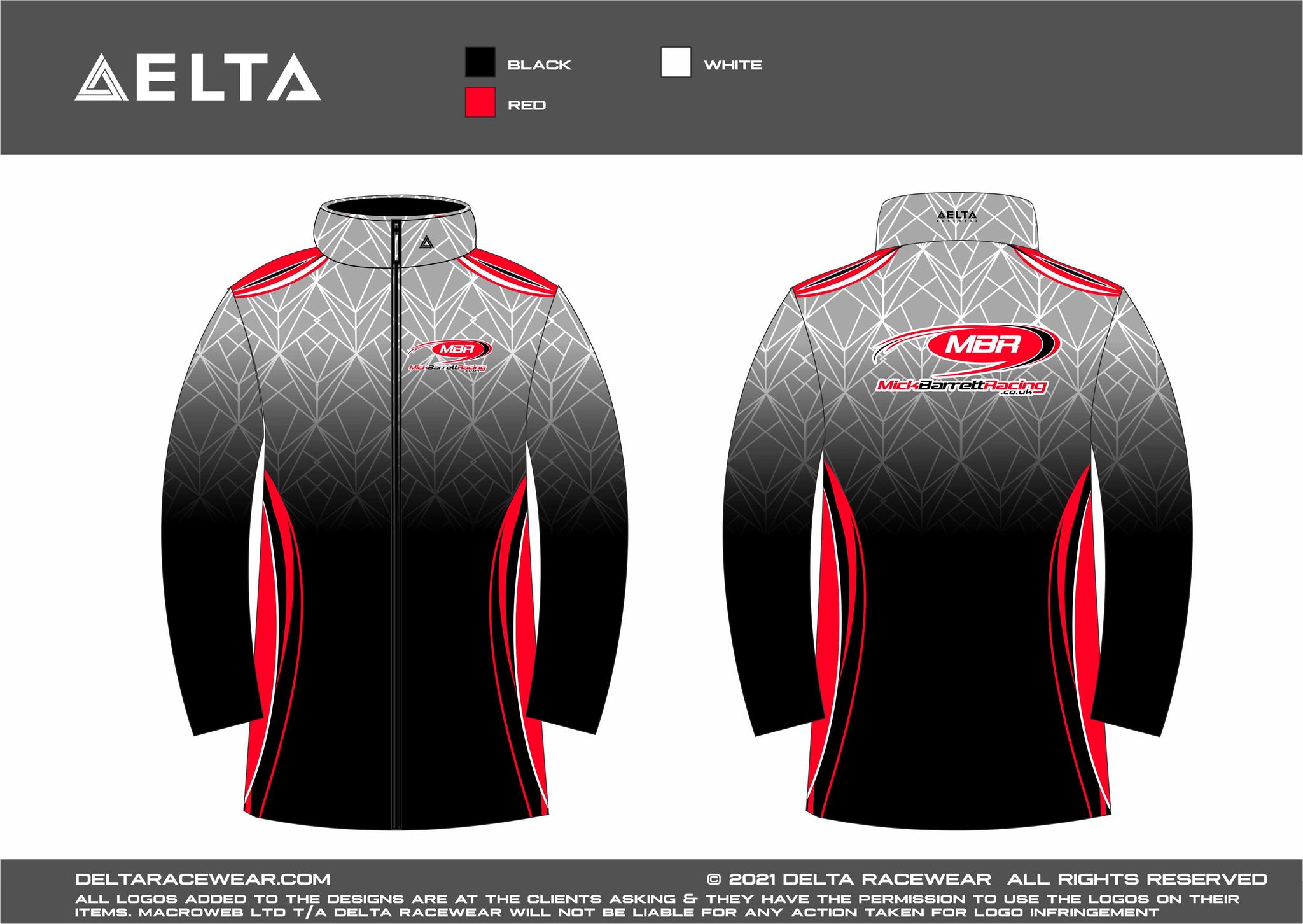 MBR Sublimated Women's Winter Coat – Delta Racewear