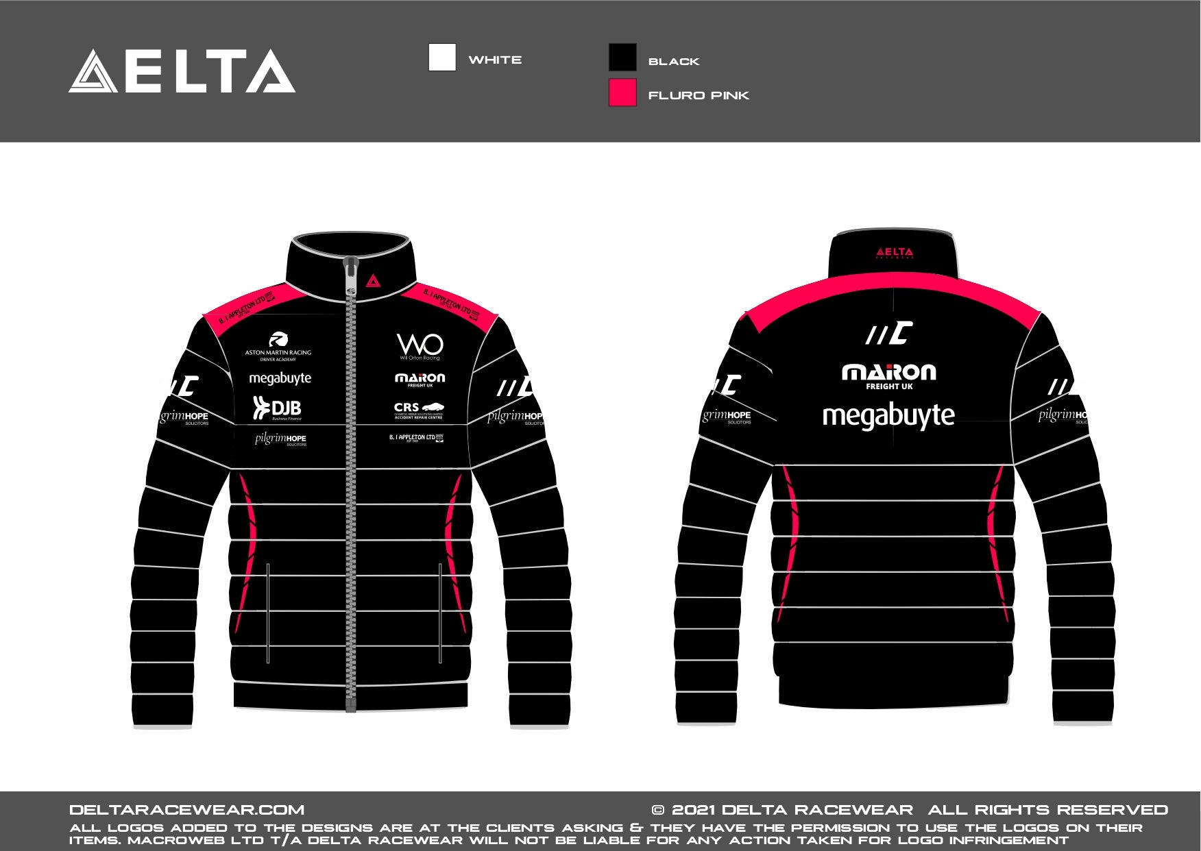 Will Orton 2025 Sublimated Men's Padded Jacket