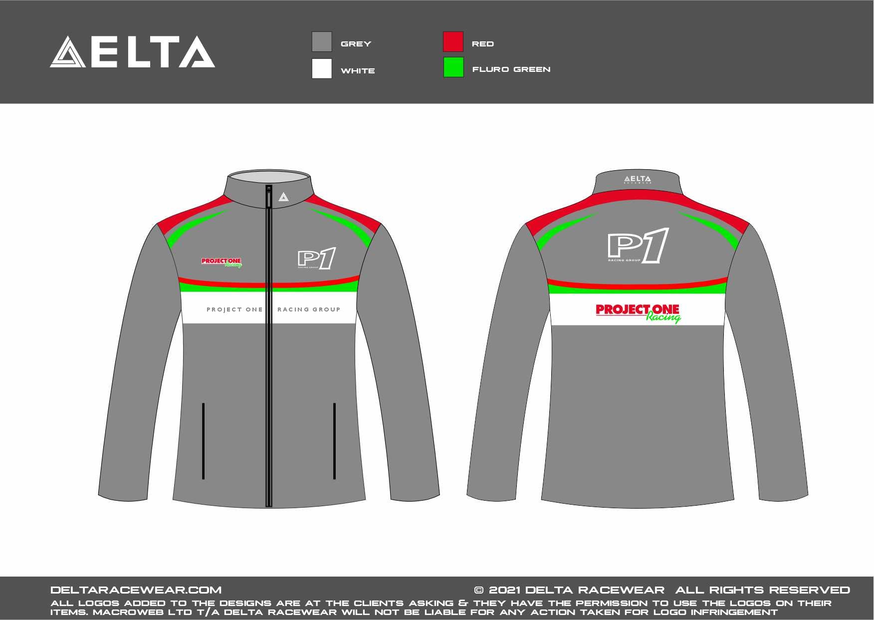 P1 Racing Group Sublimated Women's Softshell Jacket