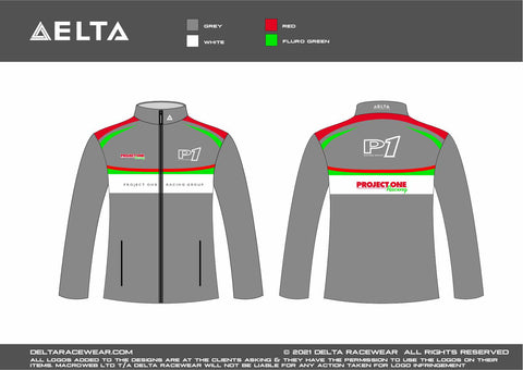 P1 Racing Group Sublimated Kid's Softshell Jacket
