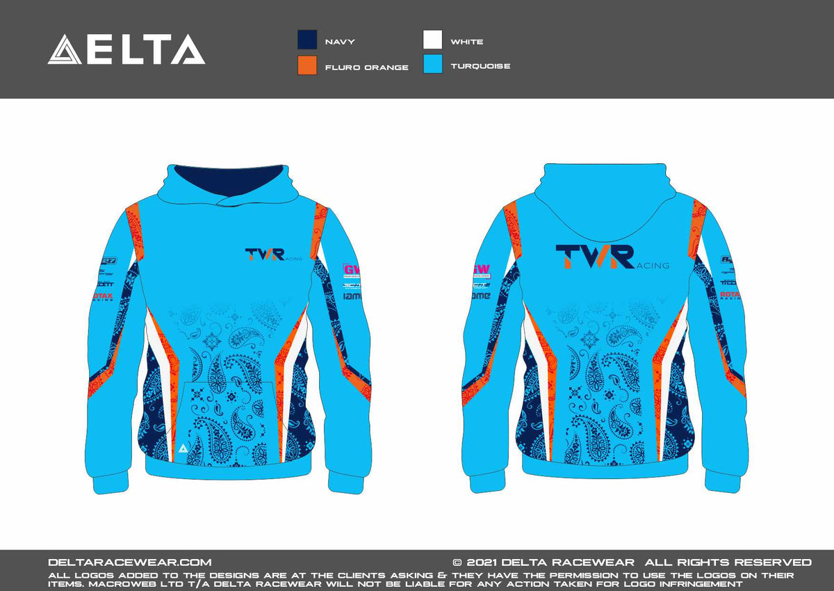 TW Racing Junior Team Kid's Sublimated Hoodie – Delta Racewear
