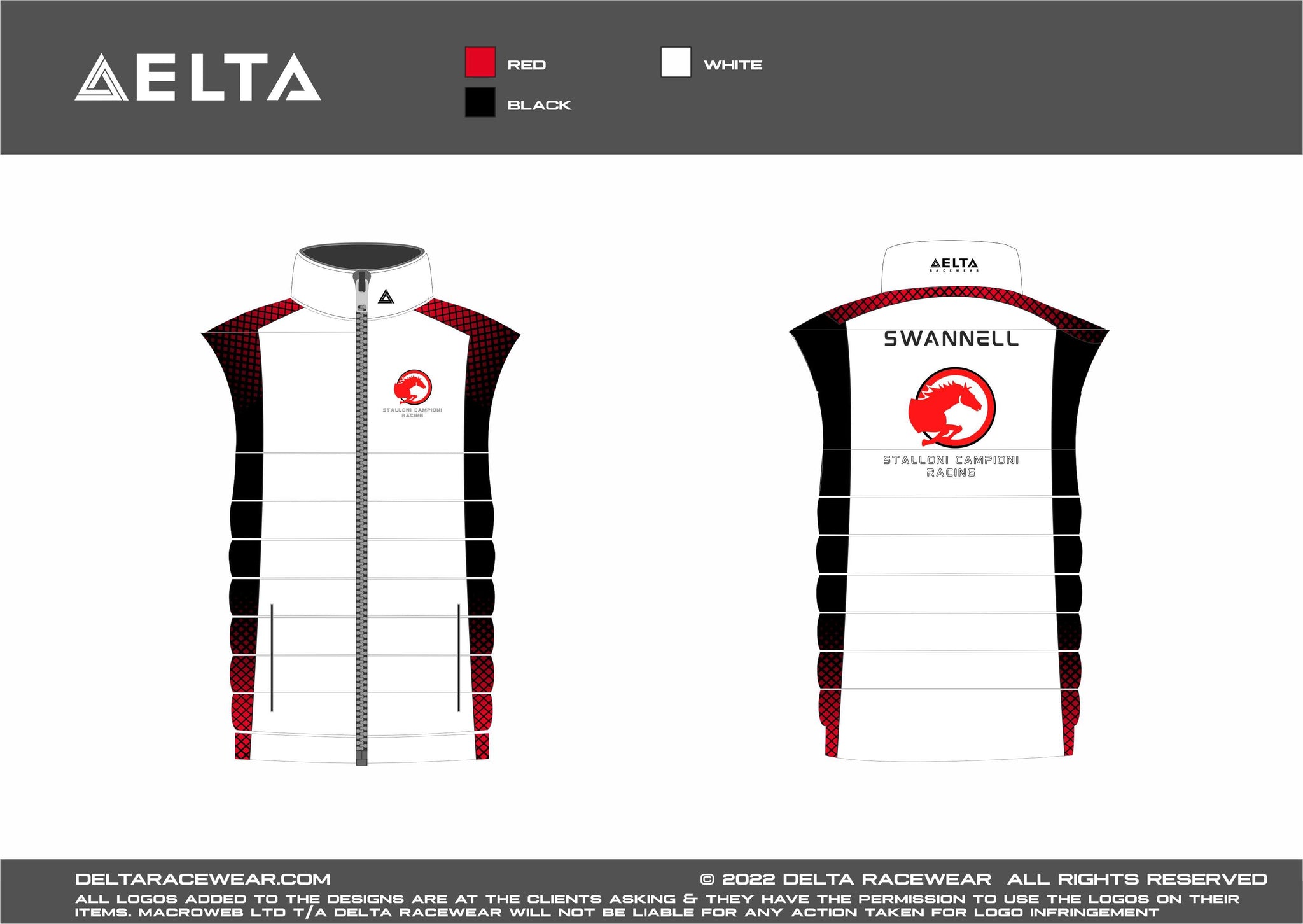 Stalloni Campioni Racing Sublimated Kid's Bodywarmer