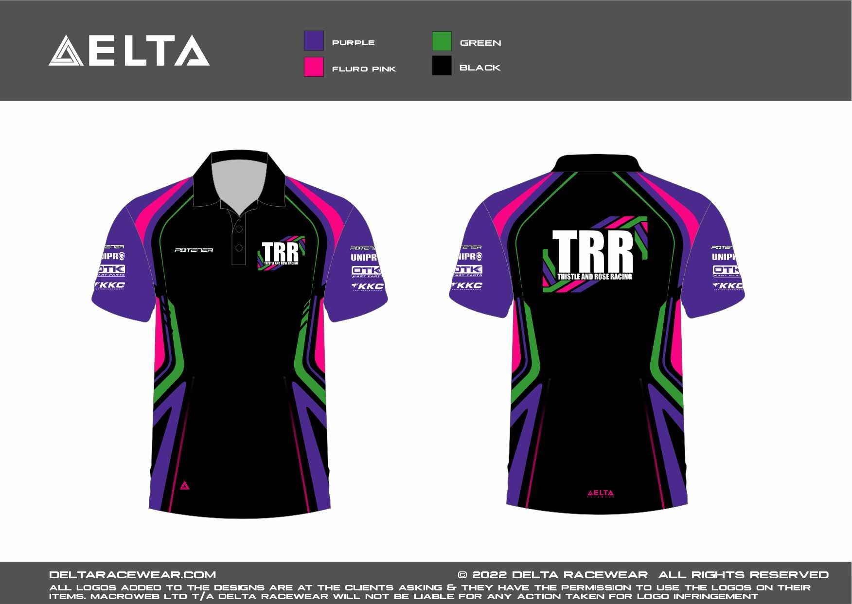 TRR Sublimated Kid's Polo Shirt
