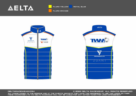 Tim Wilson Motorsport Sublimated Kid's Bodywarmer