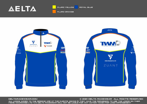 Tim Wilson Motorsport Sublimated Women's Zip Neck Jumper