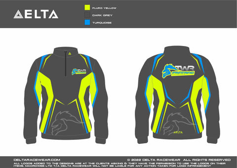 TWR Pantano Sublimated Kid's Zip Neck Jumper