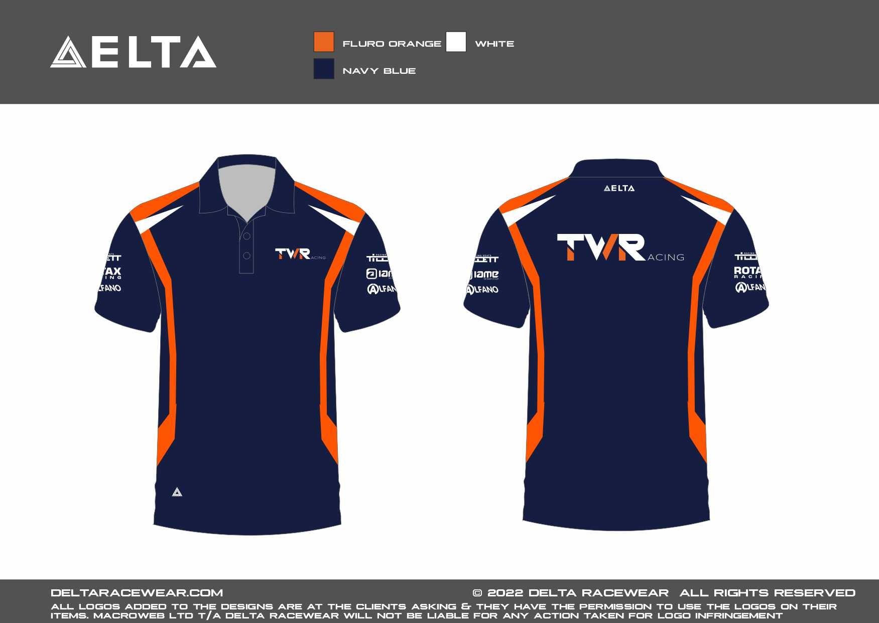 TW Racing Sublimated Men's Polo Shirt