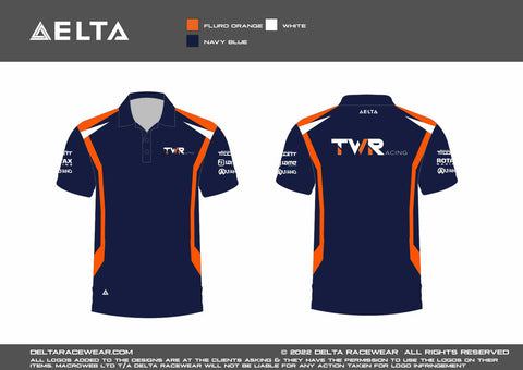 TW Racing Sublimated Kid's Polo Shirt