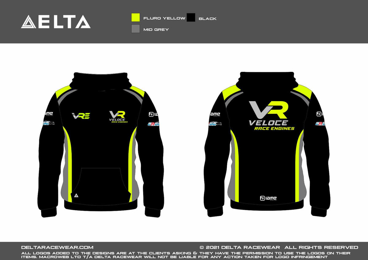 Veloce Racing Sublimated Kid's Hoodie – Delta Racewear