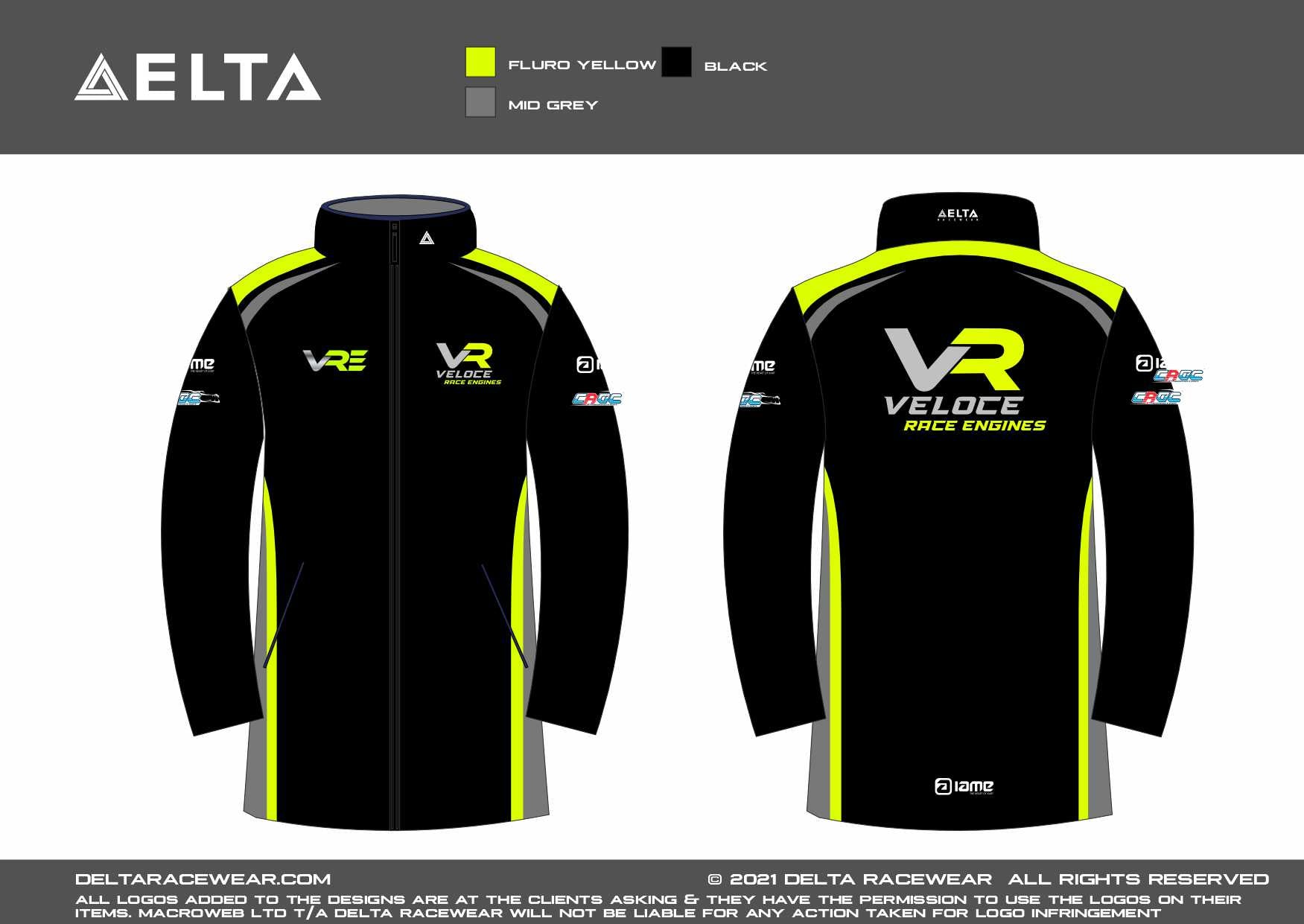 Veloce Race Engines Sublimated Kid's Winter Coat