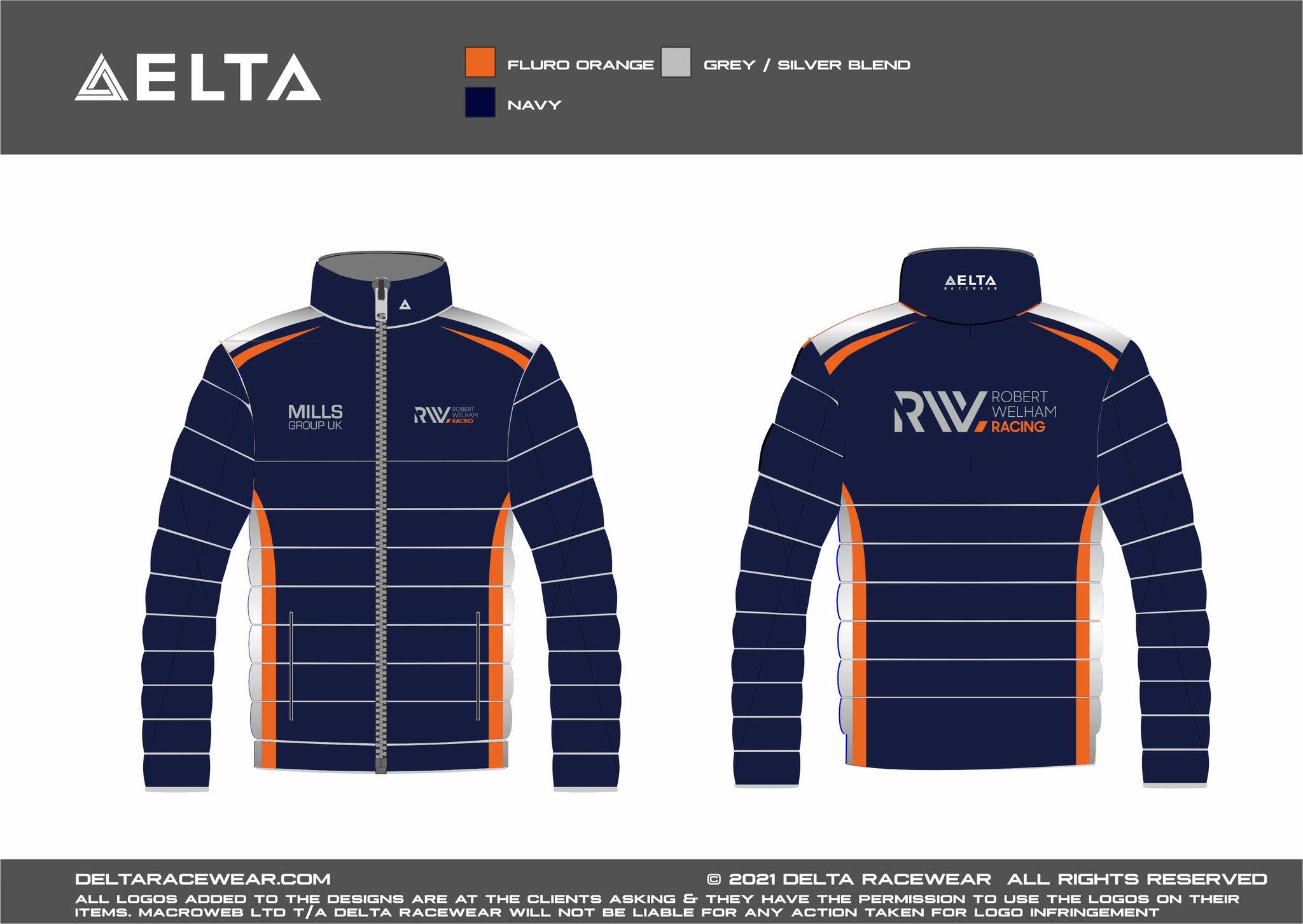 Robert Welham Sublimated Padded Jacket