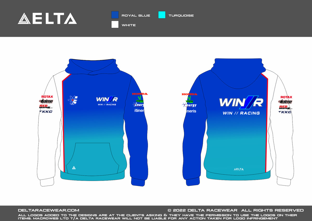 WINR 2025 Sublimated Hoodie – Delta Racewear