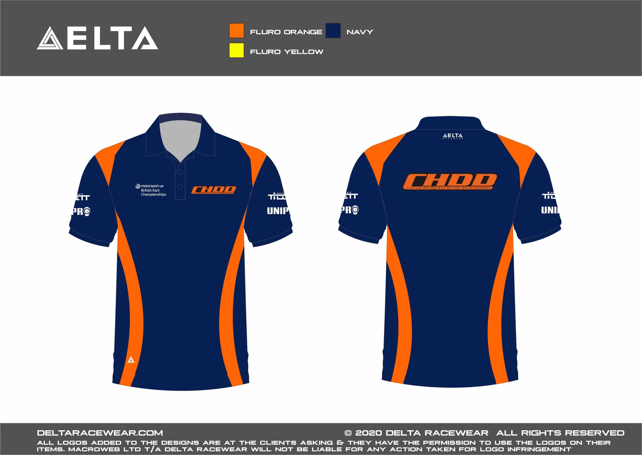 CHDD Sublimated Mens Polo Shirt