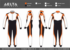 Sublimated with Embroidery Kartsuit Template Design 10