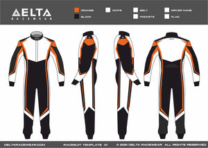 Sublimated Kartsuit Template Design 01