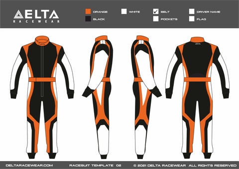 Sublimated Kartsuit Template Design 02