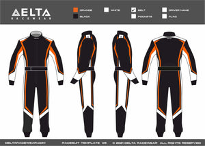 Sublimated with Embroidery Kartsuit Template Design 09