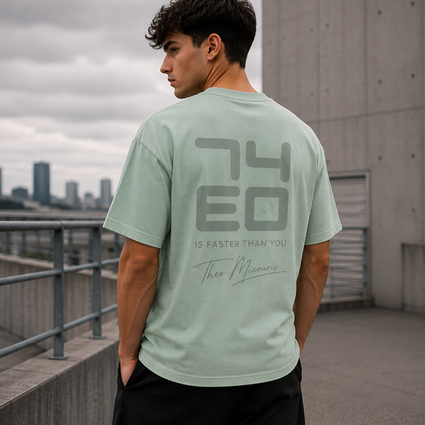 Theo Micouris 74EO T-Shirt – Sage Green