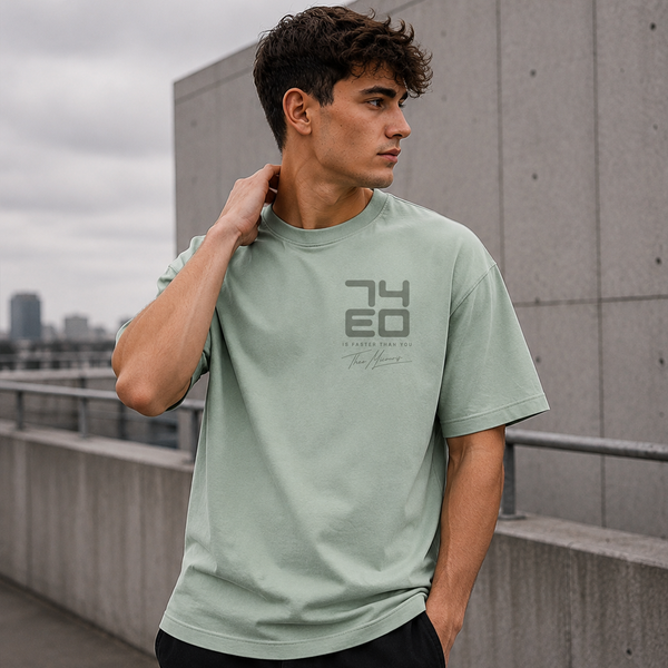 Theo Micouris 74EO T-Shirt – Sage Green