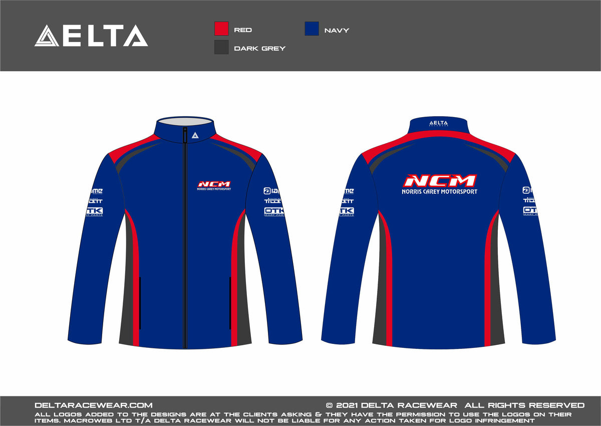 NCM Sublimated Men's Softshell Jacket – Delta Racewear