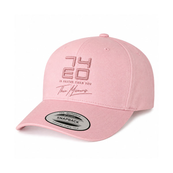 Theo Micouris 74EO Snapback Cap Blush Pink