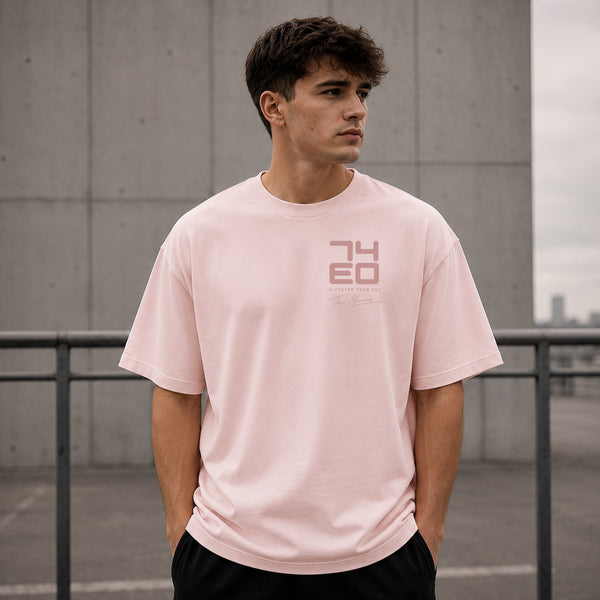 Theo Micouris 74EO Oversized T-Shirt – Blush Pink