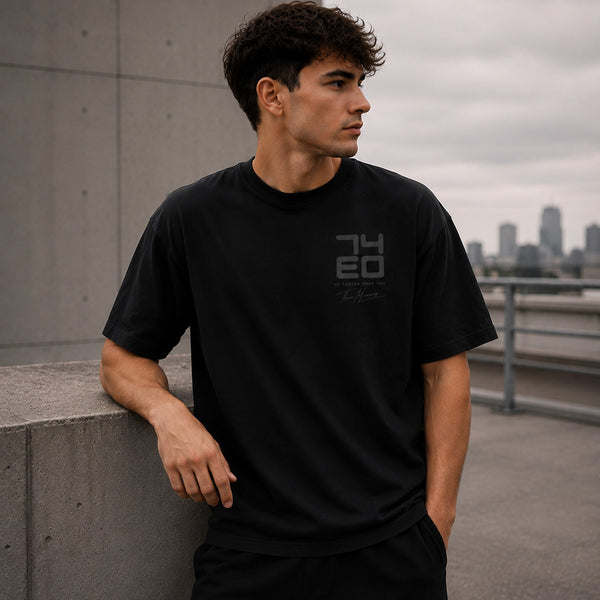 Theo Micouris 74EO Oversized T-Shirt – Black