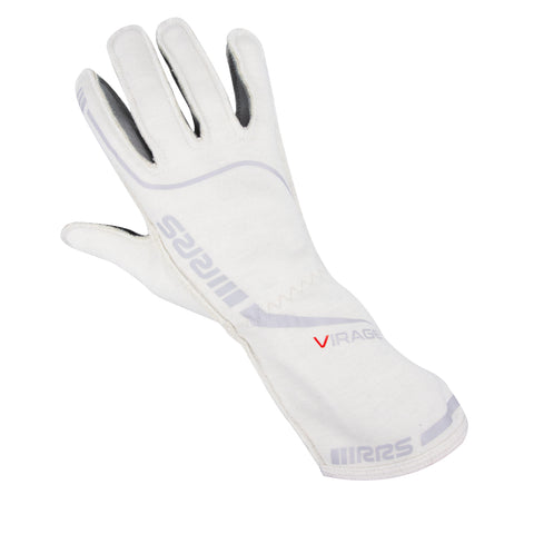 RRS Virage 3 Racing Gloves (White/Grey) - FIA Approved