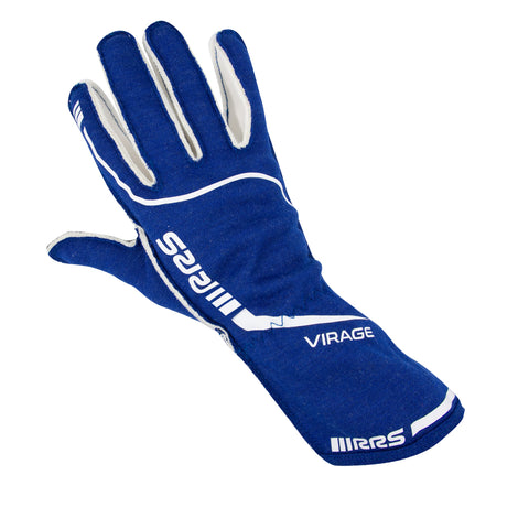 RRS Virage 3 Racing Gloves (Blue/White) - FIA Approved