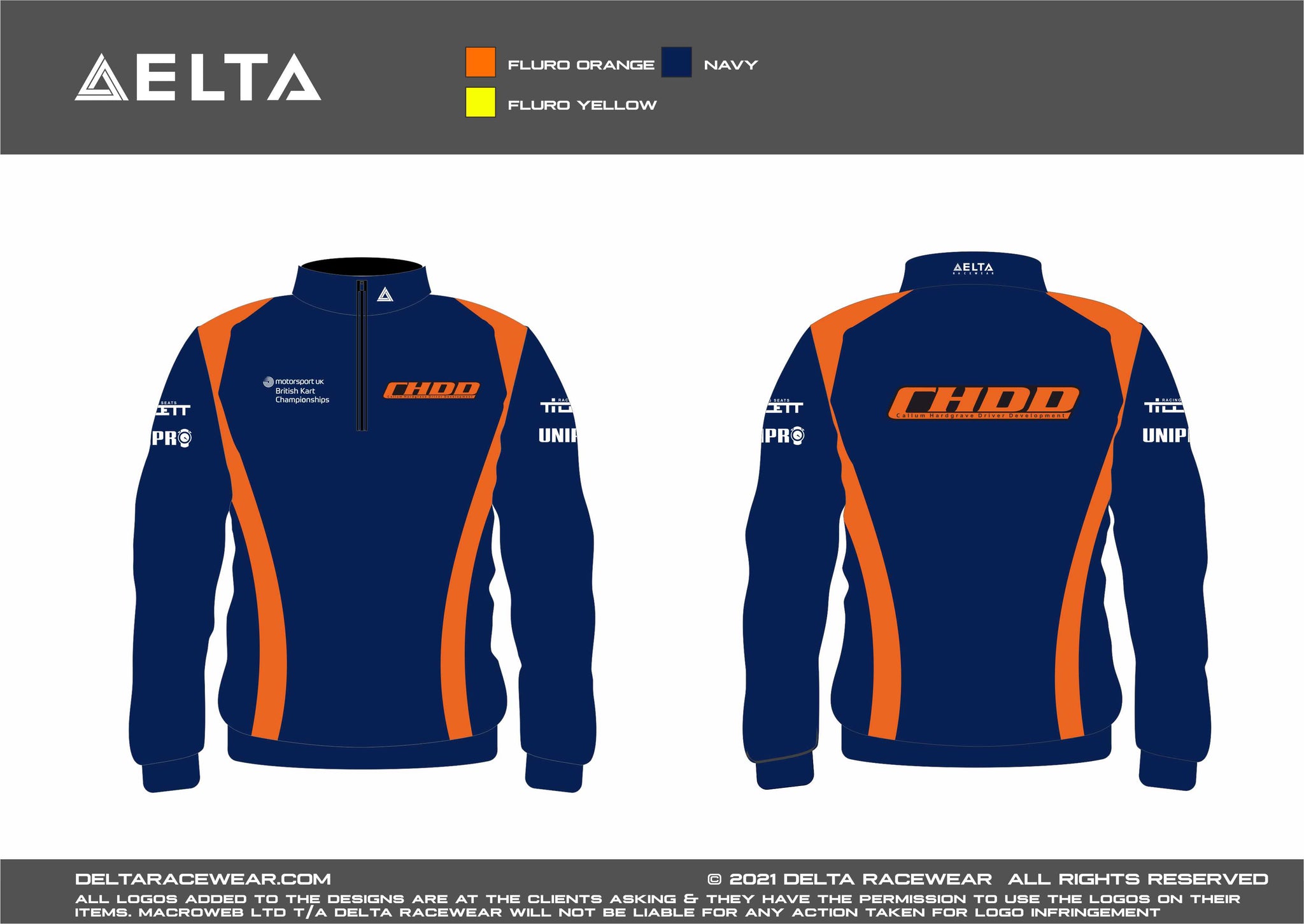 CHDD Sublimated Kid's Zip Neck Jumper