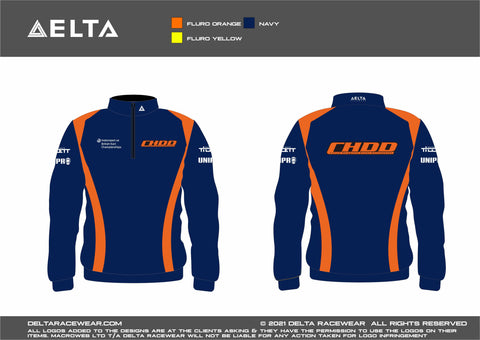 CHDD Sublimated Men's Zip Neck Jumper