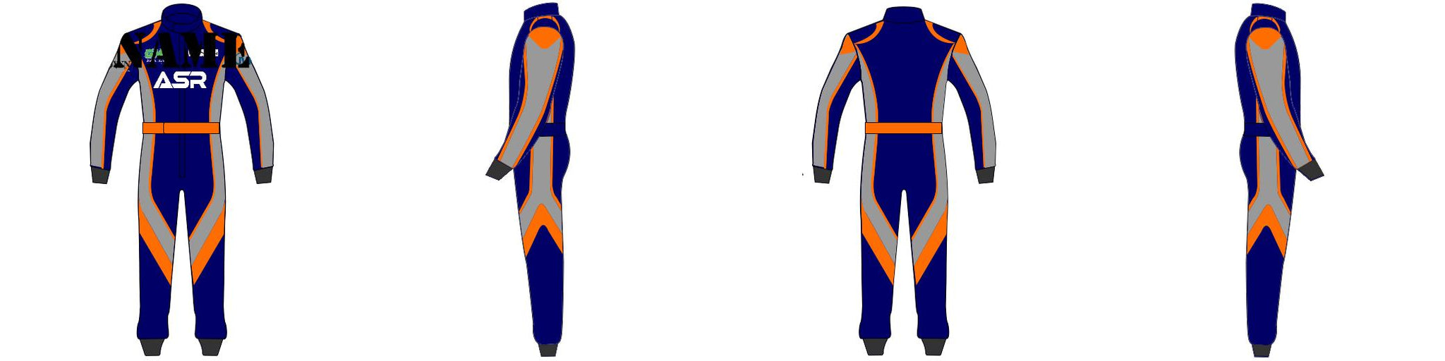 Racesuit Template Design 08