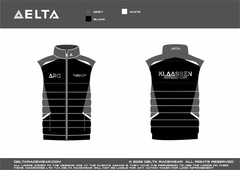 Klaassen Motorsport Sublimated Women's Bodywarmer