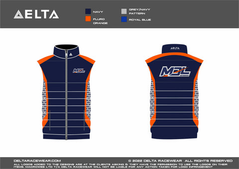 MDL Sublimated Men's Padded Bodywarmer