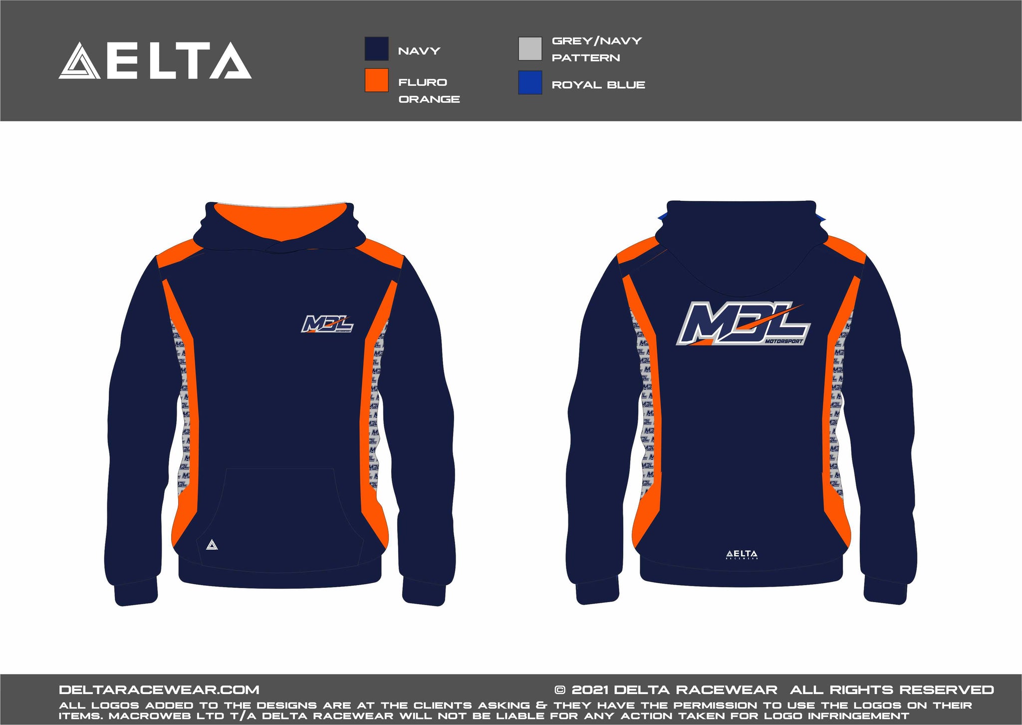 MDL Sublimated Women's Hoodie