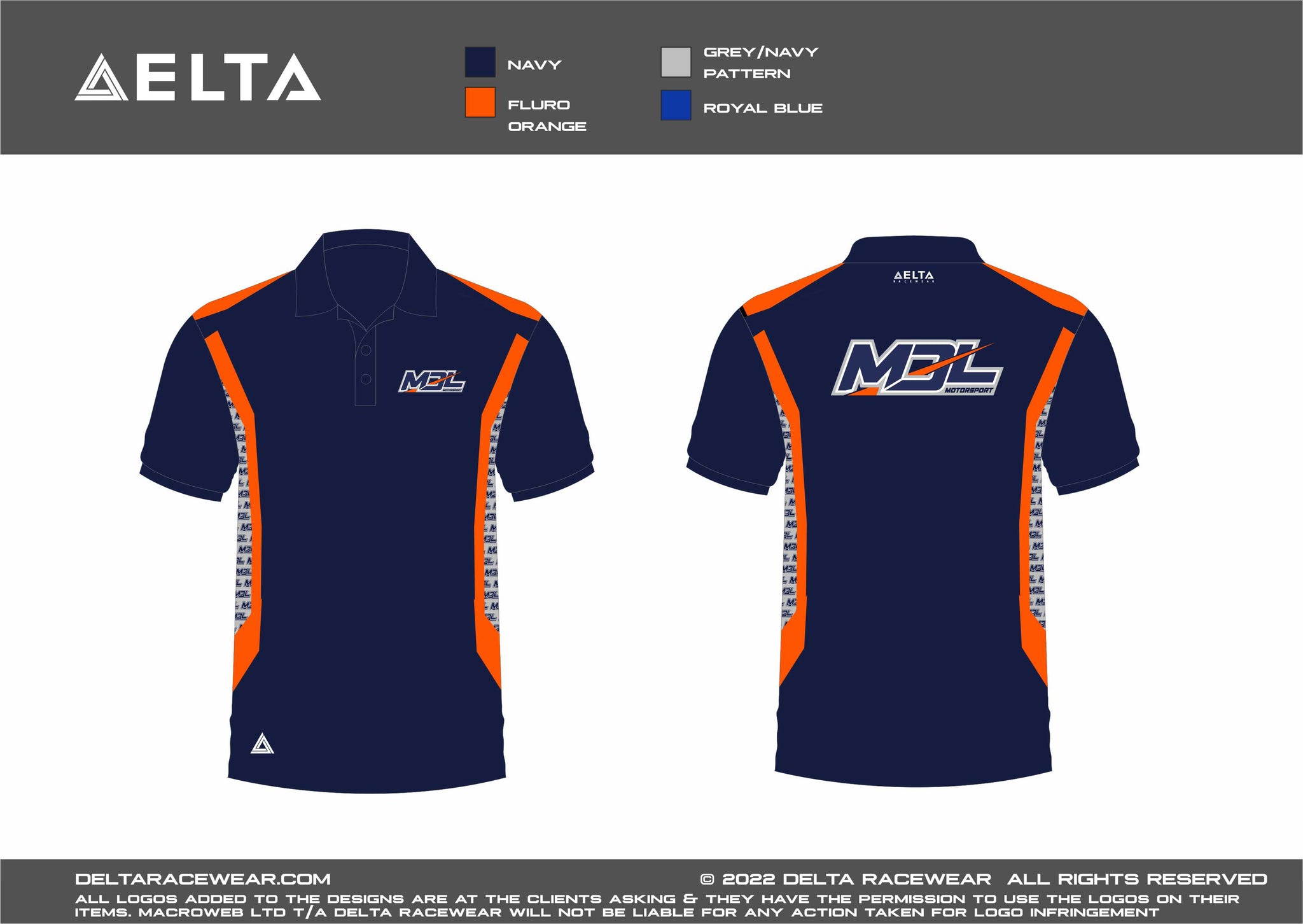 MDL Sublimated Kid's Polo Shirt