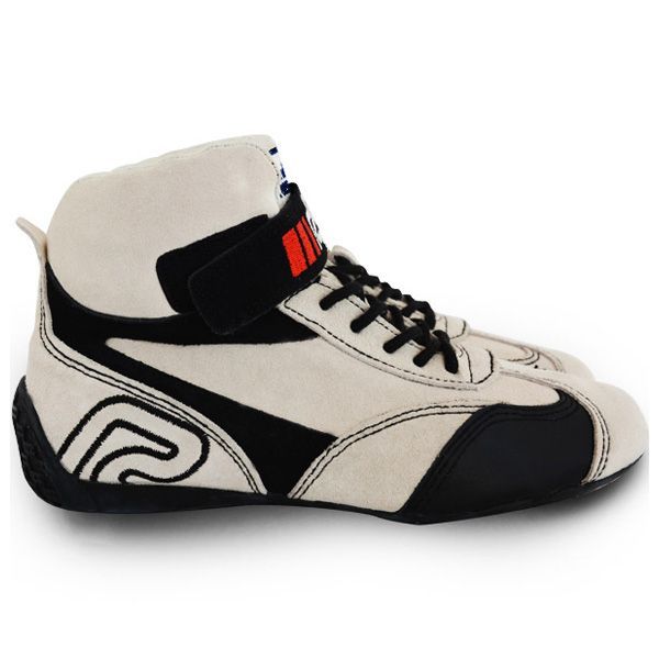 RRS FIA Fireproof Racing Boots - White – Delta Racewear