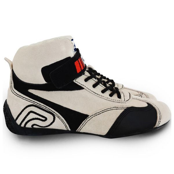 RRS FIA Fireproof Racing Boots - White