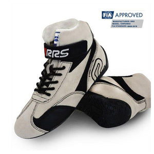 RRS FIA Fireproof Racing Boots - White