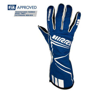 RRS Dynamic 2 Racing Gloves (Blue) - FIA Approved (8856-2018)