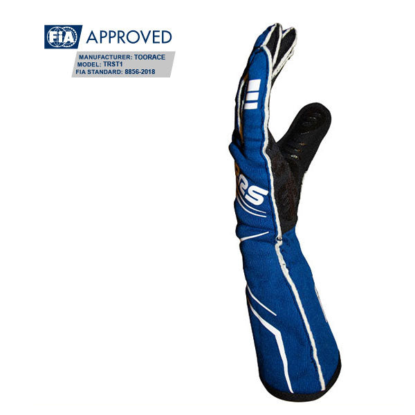 RRS Dynamic 2 Racing Gloves (Blue) - FIA Approved (8856-2018)