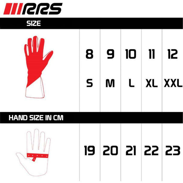 RRS Virage2 Racing Gloves  (Black/White) - FIA Approved (8856-2018)