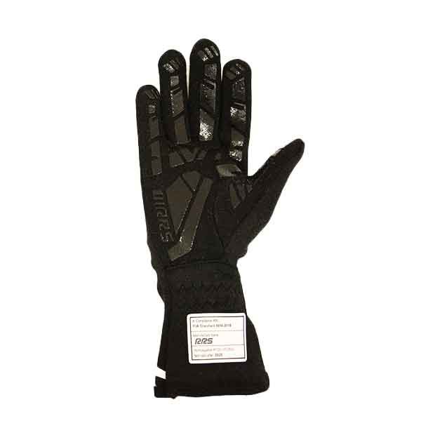 RRS GRIP 2 Racing Gloves (Black/White) - FIA Approved (8856-2018)