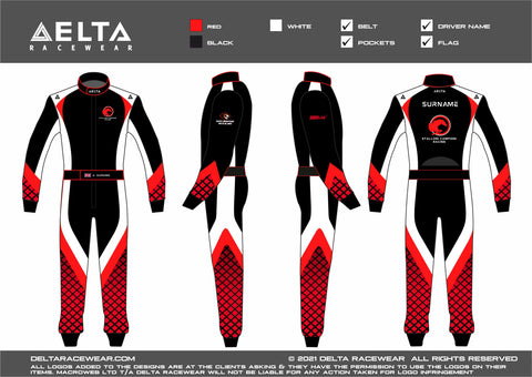 Stalloni Campioni Racing Sublimated FIA 877-2022 Kart Racesuit
