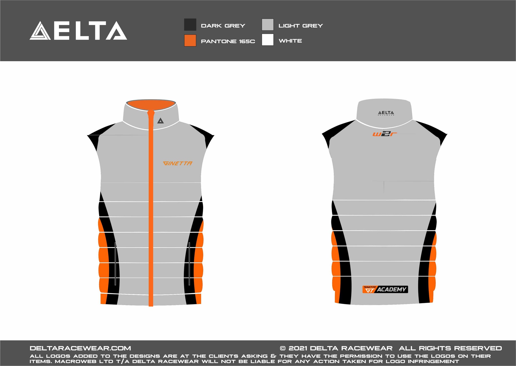 Ginetta Sublimated Men's Bodywarmer