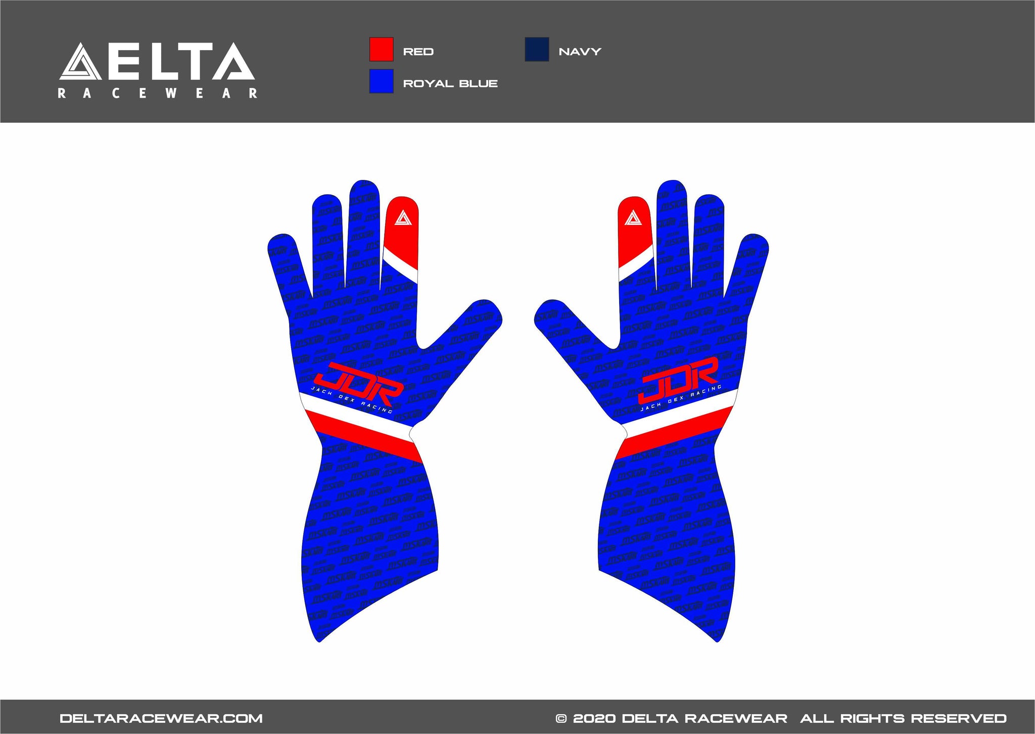JDR Sublimated Kart Gloves