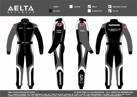 Klaassen Motorsport FIA 877-2022 Embroidered Kart Racesuit