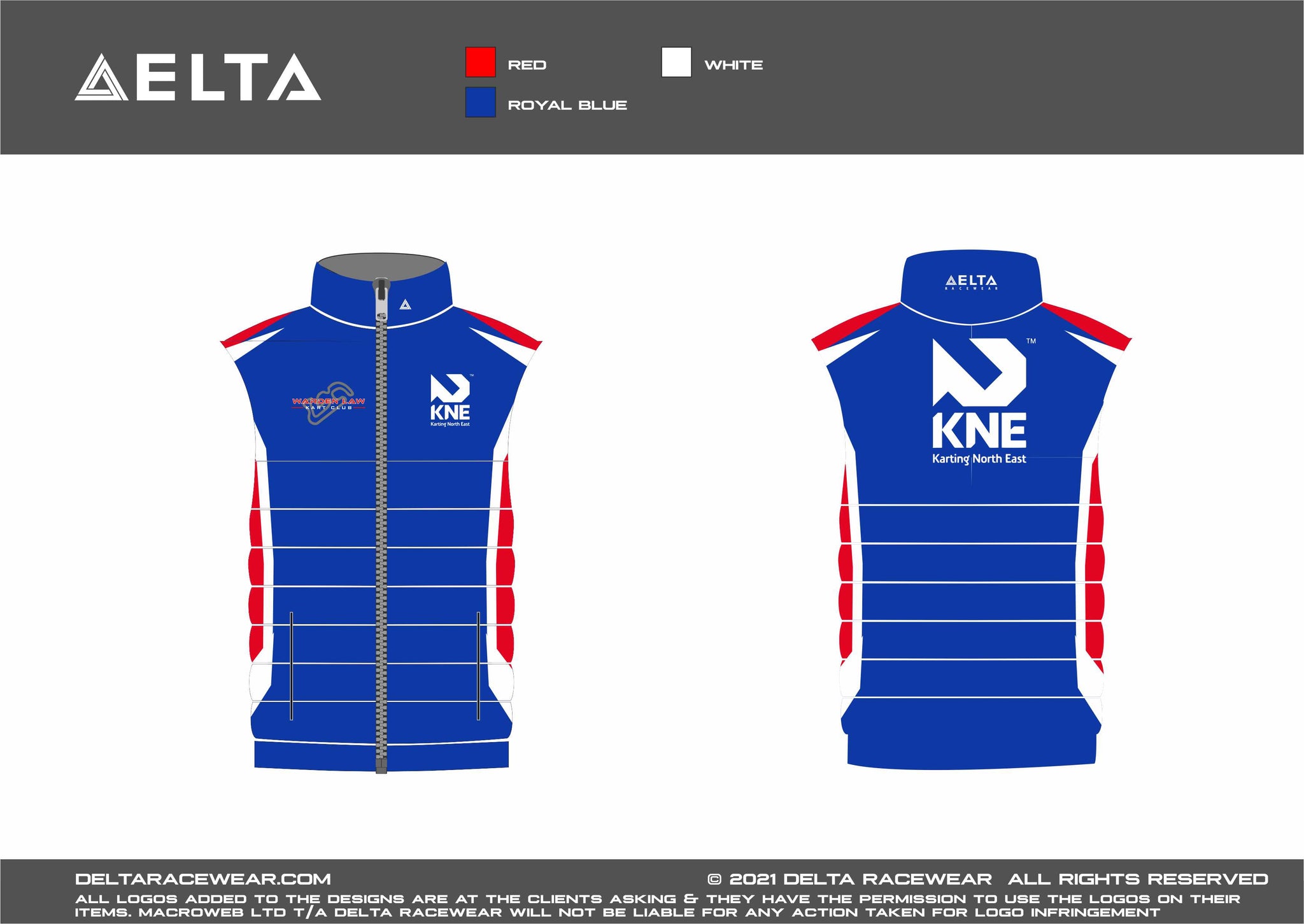 KNE Sublimated Women's Bodywarmer