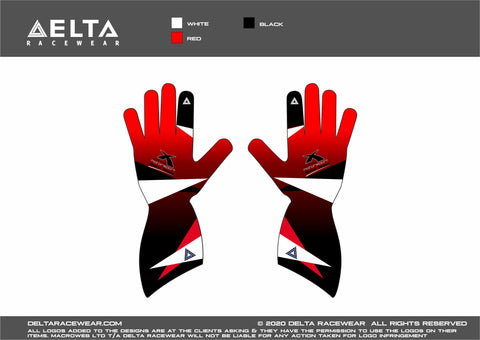 Saltire Motorsport Sublimated Kart Gloves